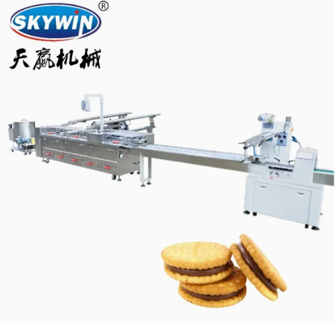 Machine de fabrication de biscuits sandwich pour boulangerie Syst&egrave;me de remplissage automatique Skywin