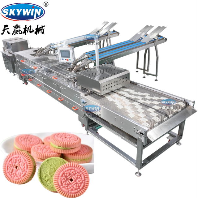 Machine &agrave; sandwich &agrave; biscuits &agrave; quatre voies Skywin 2+1 avec multiplicateur de rang&eacute;es (2 &agrave; 8)
