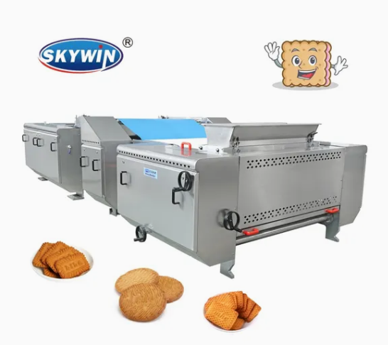 M&aacute;quina de fabrica&ccedil;&atilde;o de biscoitos macia de biscoito girat&oacute;rio de alta capacidade 100kg/H Skywin