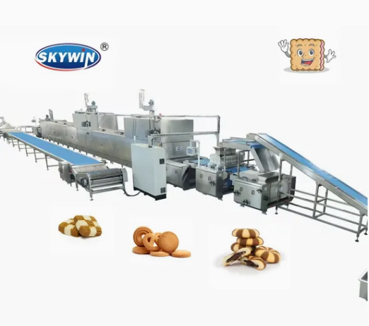 M&aacute;quina de fabrica&ccedil;&atilde;o de biscoitos macia de biscoito girat&oacute;rio de alta capacidade 100kg/H Skywin