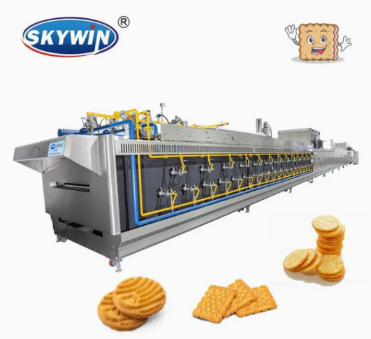 Электрическая/газовая туннельная печь Skywin для выпечки твердого и мягкого печенья