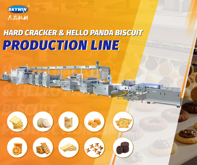 Ligne de production de biscuits durs et de biscuits Hello Panda 